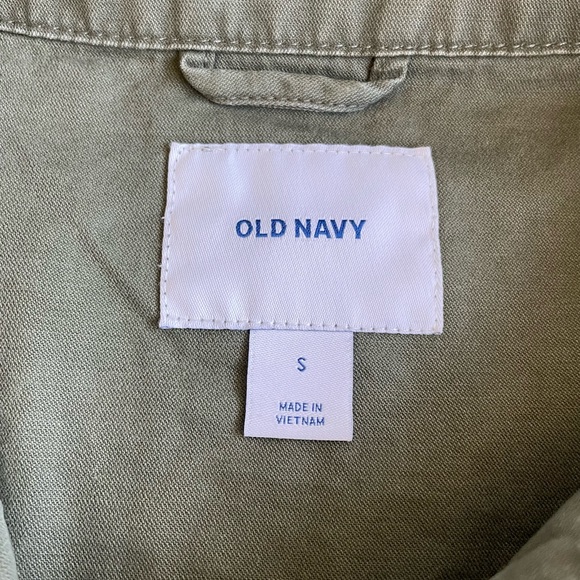 EUC Old Navy Cotton Green Utility Jacket sz S - Picture 2 of 4